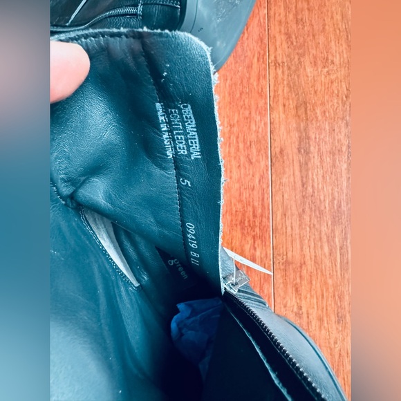 Paul green Nirvana square toe block heels ankle zip up bootie black Au 5 US 7.5 - Picture 10 of 11